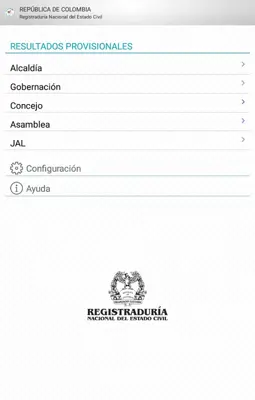 Elecciones Colombia 2015 android App screenshot 8